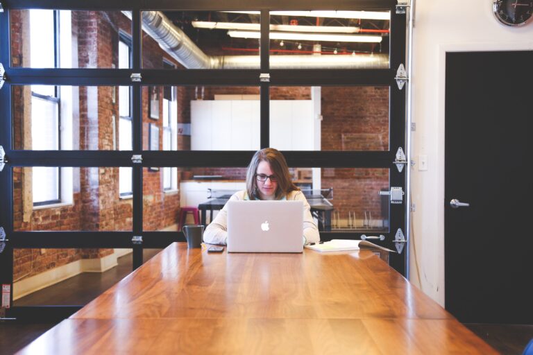 Office worker on a desk